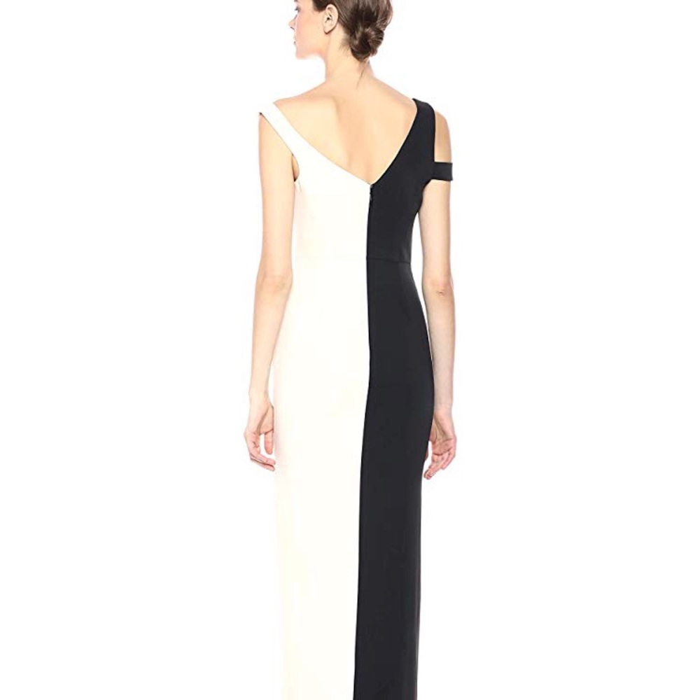 BCBG black and white gown - Picture 2 of 2